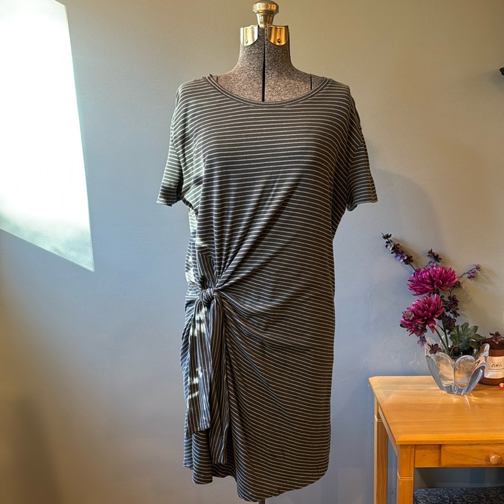 Vince Side-Tie Shirt Dress